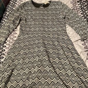 Black and white dress